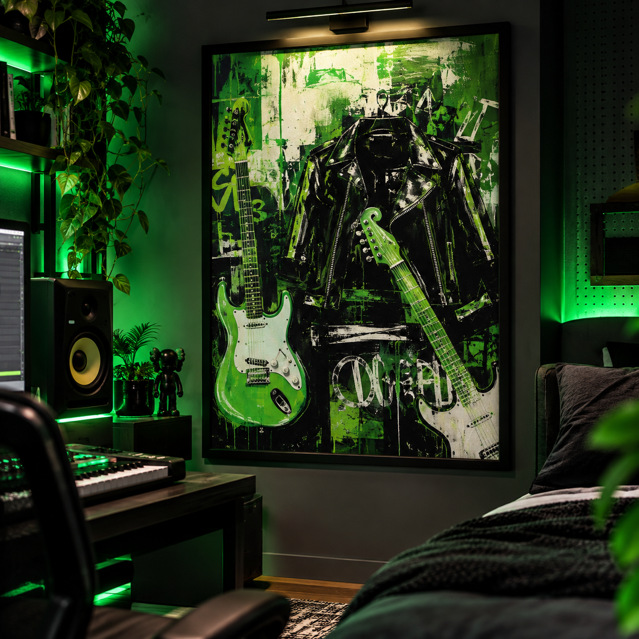 WavStation Rock & Green Wall Art